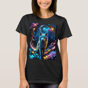 Colorful Metallic Colors Wolf T-Shirt