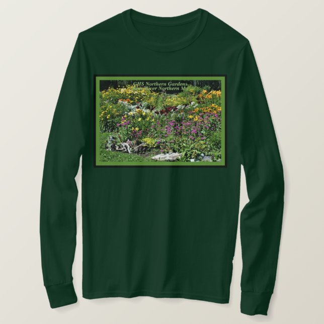 Colorful Mid Summer Gardens T-Shirt (Design Front)