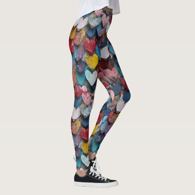 COLORFUL MIND AND HEART LEGGINGS (Right)