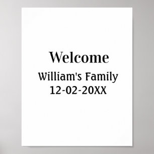 Colorful minimal add your text picture name poster