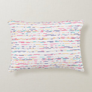 Colorful Minimal Line Pattern – Modern Seamless Decorative Cushion