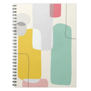 Colorful Modern Abstract Block Design Notebook