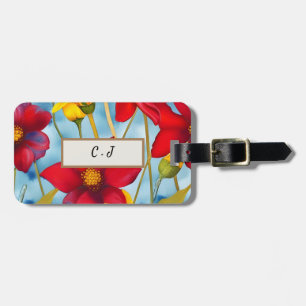 Colorful Modern And Trendy Floral Pattern Luggage Tag