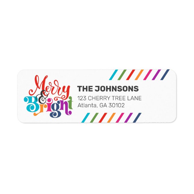 Colorful Modern Christmas Family Photo Holiday (Front)