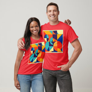 Colorful Modern Geometry T-Shirt