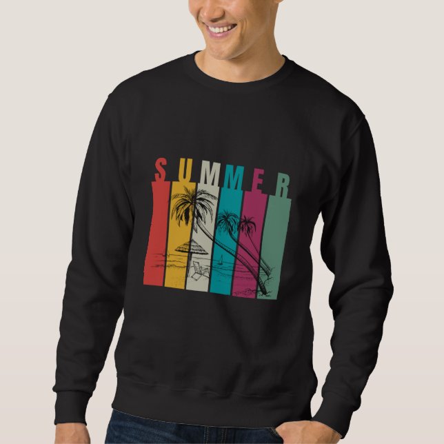 Colorful Modern Summer Design Sweatshirt (Front)