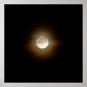 Colorful Moon Photo Print