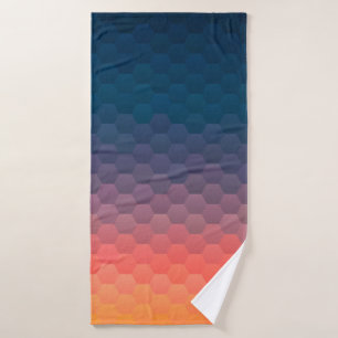 Colorful mosaic. Geometric hipster retro backgroun Bath Towel