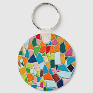 COLORFUL MOSIAC KEY RING