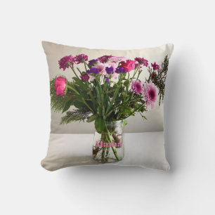 Colorful Mother’s Day Mama Bouquet+ Custom Option Cushion