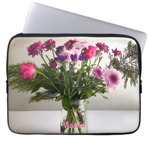 Colorful Mother’s Day Mama Bouquet+ Custom Option Laptop Sleeve