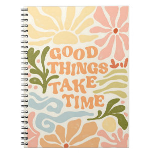 Colorful Motivational Aesthetic Notebook