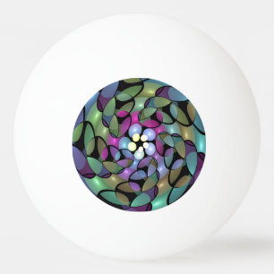 Colorful Movements Abstract Striking Fractal Art Ping Pong Ball