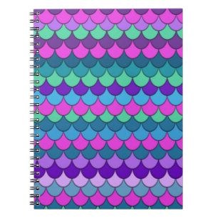 Colorful Multi-Colored Mermaid Notebook