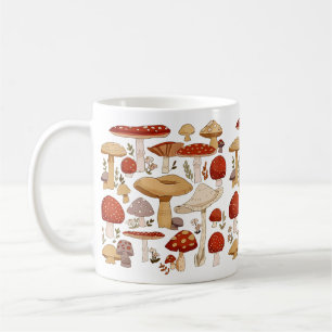 Colorful mushrooms party coffee mug