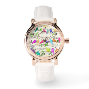 Colorful Musical Birds Symphony Watch