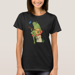 Colorful Mycology Mushrooms frog And Mushroom coll T-Shirt