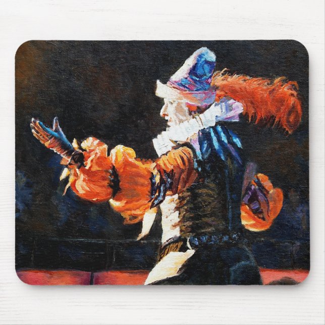 Colorful Narrator of Circus Flora St Louis Mouse Mat (Front)
