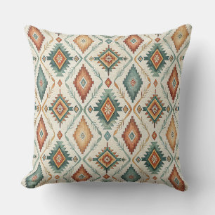 Colorful Native American Navajo Cushion