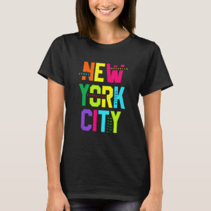 Colorful New York City Novelty Graphic Tees Cool D