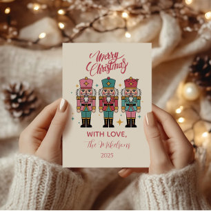 Colorful Nutcracker Christmas Holiday Card