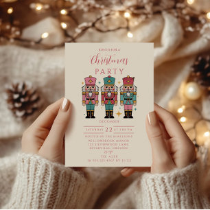 Colorful Nutcracker Christmas Invitation