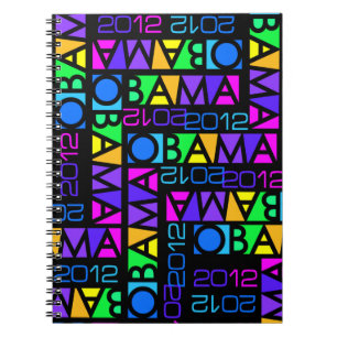 Colorful OBAMA 2012 notebook