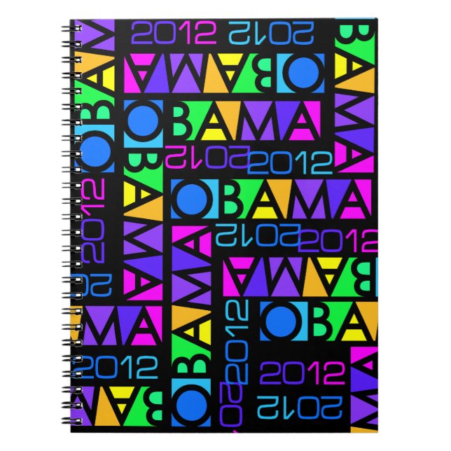 Colorful OBAMA 2012 notebook (Front)
