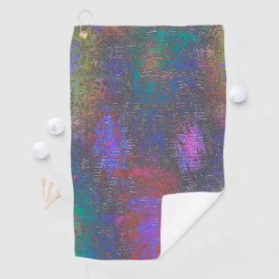 Colorful of smooth skinned shine, aged stain golf towel
