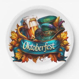 Colorful Oktoberfest  Paper Plate