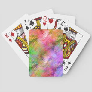 Colorful Opal Glassy Texture Playing Cards