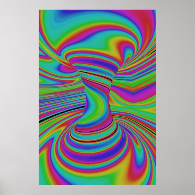 colorful Optical Illusion Poster (Front)