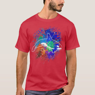 Colorful orca killer whale T-Shirt