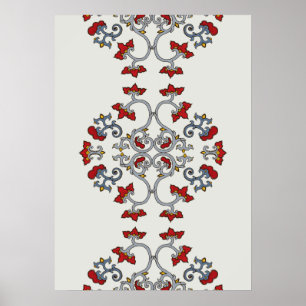 Colorful Ornament Pattern Poster