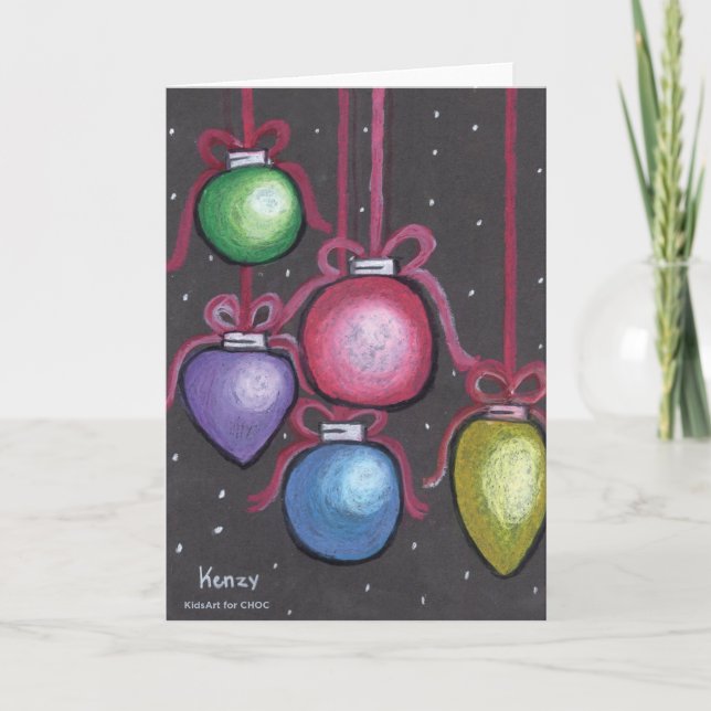 Colorful Ornaments - KidsArt for CHOC Card (Front)