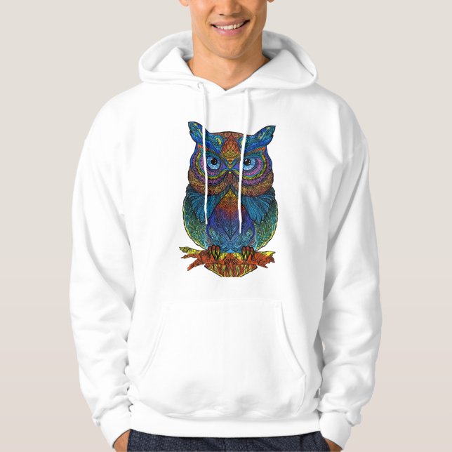 Colorful Owl Hoodie (Front)