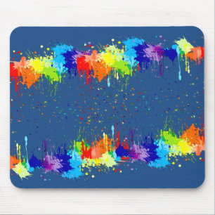 COLORFUL PAINT MOUSE MAT