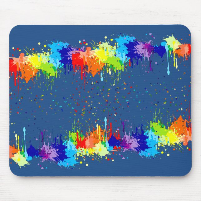 COLORFUL PAINT MOUSE MAT (Front)