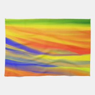 COLORFUL PAINT RAINBOW 3 TEA TOWEL