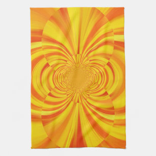 COLORFUL PAINT RAINBOW Abstract Art 2 Tea Towel