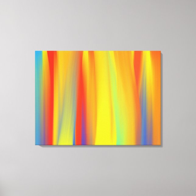 COLORFUL PAINT RAINBOW ART 2 CANVAS PRINT (Front)