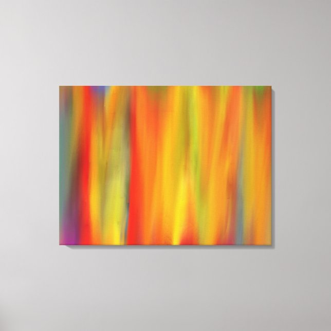 COLORFUL PAINT RAINBOW ART 4 CANVAS PRINT (Front)