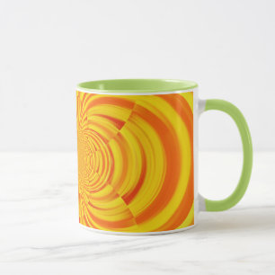 COLORFUL PAINT RAINBOW SWIRL MUG