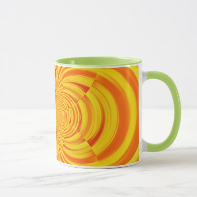COLORFUL PAINT RAINBOW SWIRL MUG (Right)