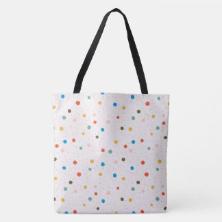 Colorful Painted Dots  Tote Bag
