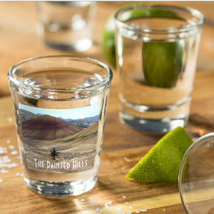 Colorful Painted Hills Photo Shot Glass