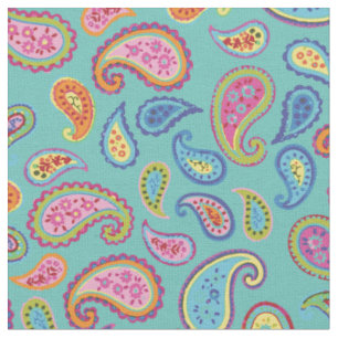 Colorful Paisley Moroccan Kids Room Decor Fabric