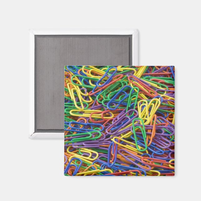 Colorful Paperclips Magnet (Front/Back)