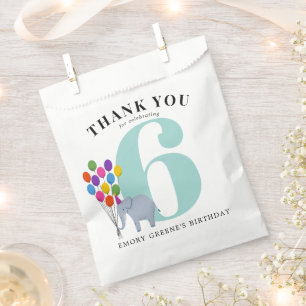 Colorful Party Animals Birthday Party Favour Bags