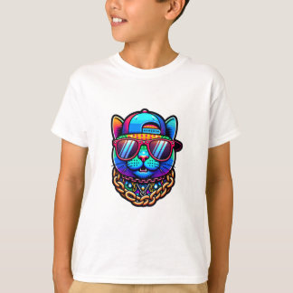 colorful party cat T-Shirt